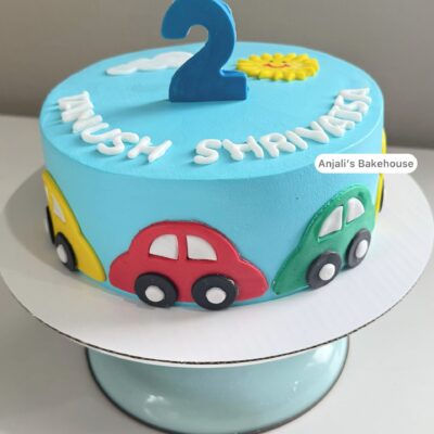 car theme cake