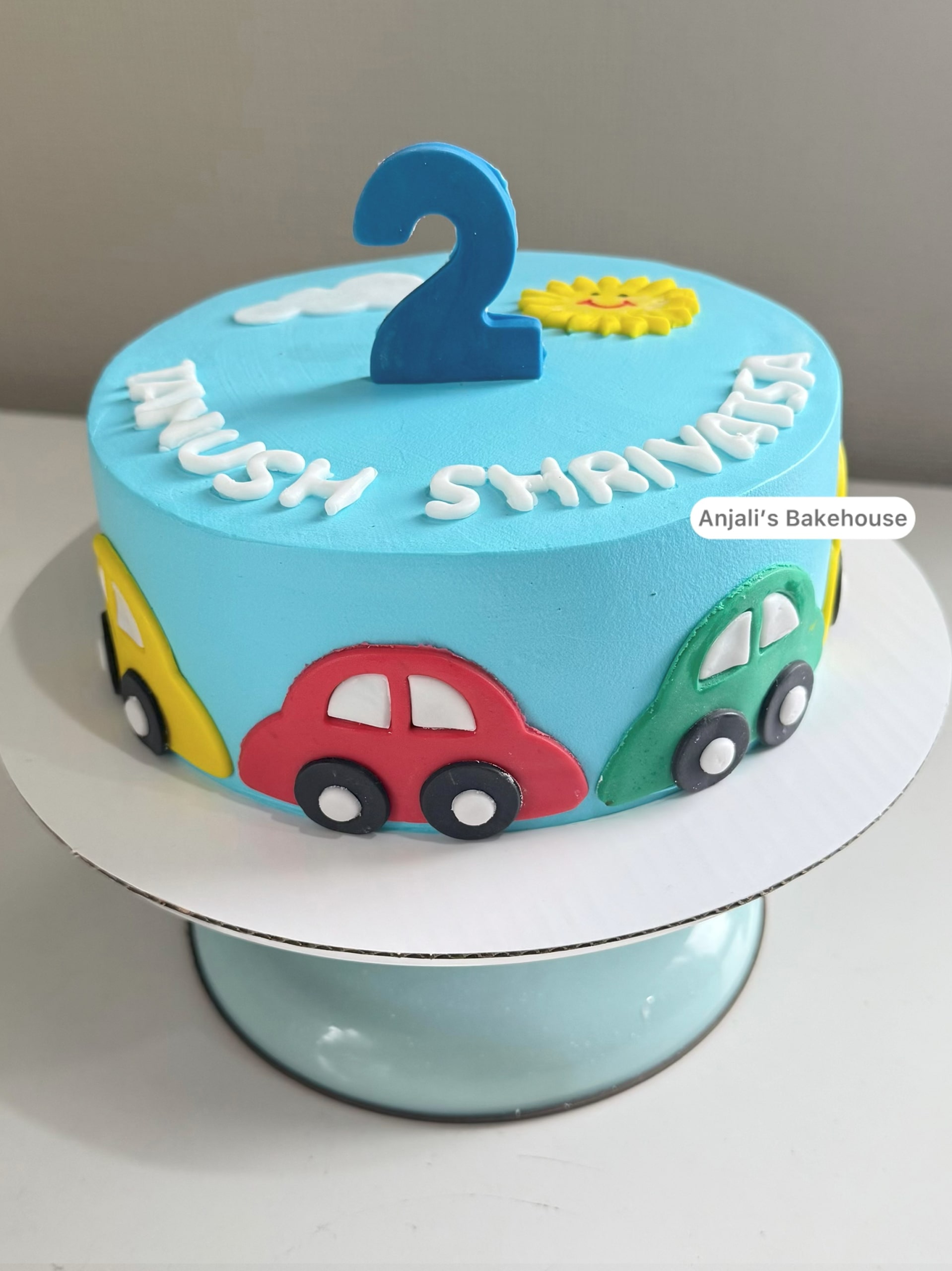 car theme cake