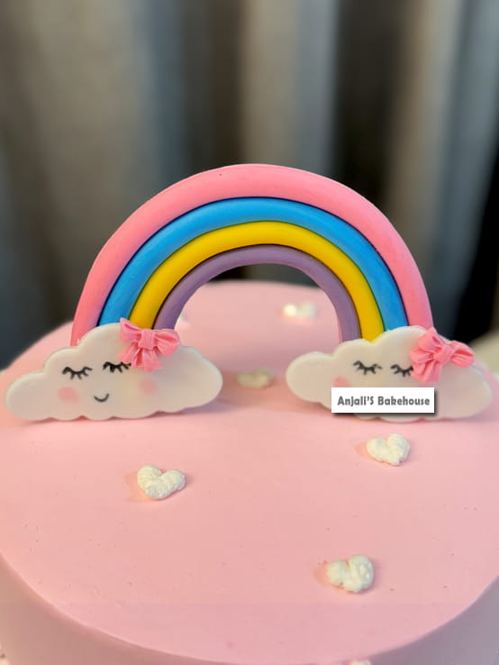 Rainbow themed cake