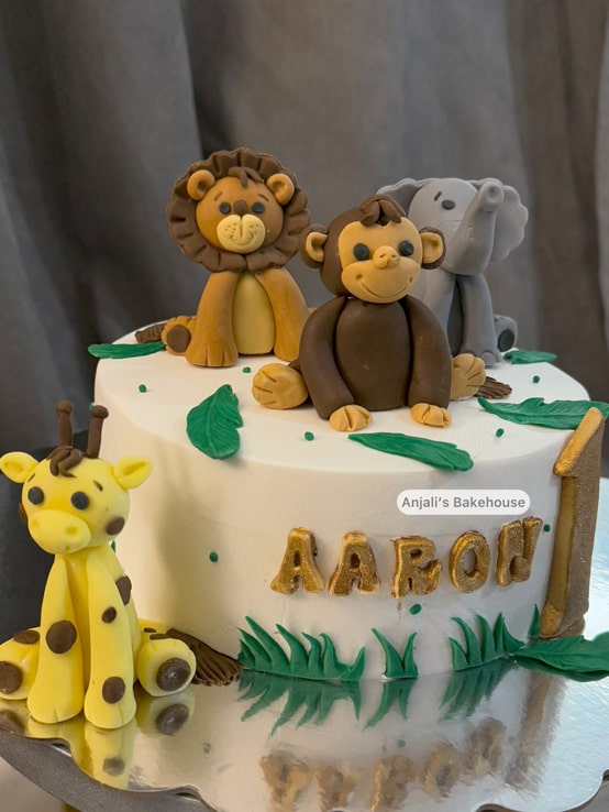 Jungle Animal themed cake | temakake | Jungeldyr-temakake
