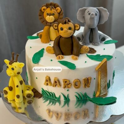 Jungle Animal themed cake | temakake | Jungeldyr-temakake