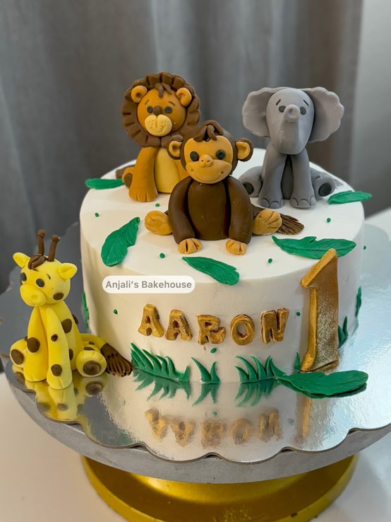 Jungle Animal themed cake | temakake | Jungeldyr-temakake