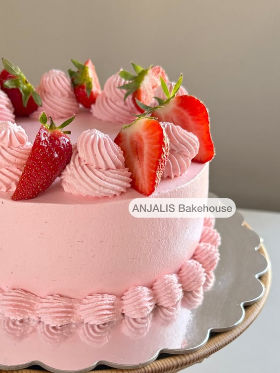 Strawberry cake | kake | Jordbærkake
