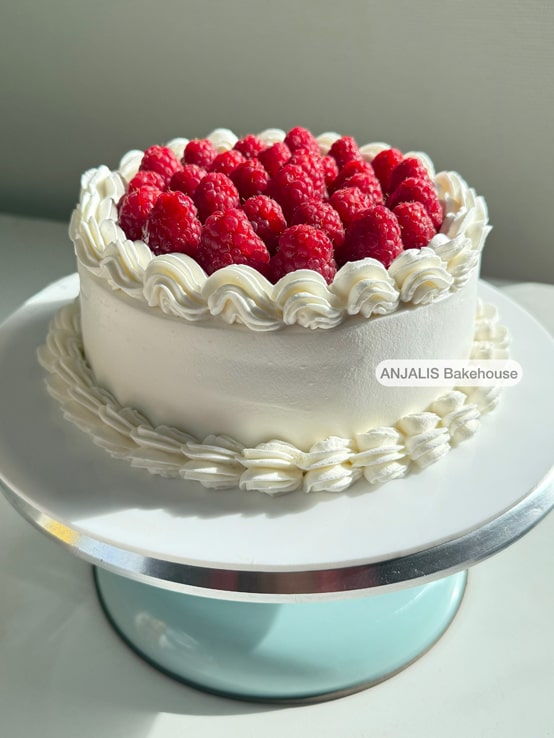 Vanilla Raspberry cake | kake | Vaniljekake med bringebær
