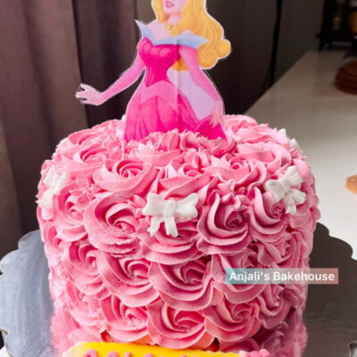 Aurora pink princess cake