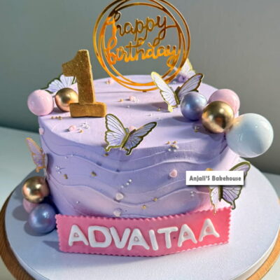 First Birthday Cake – Butterfly Theme