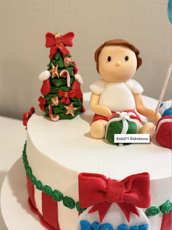 First Birthday Cake – Christmas Theme - Image 2