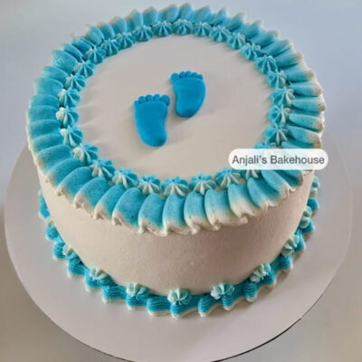 Baby Shower Cake with Feet
