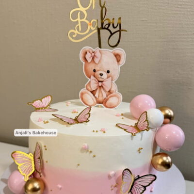 Pink Baby Shower Cake
