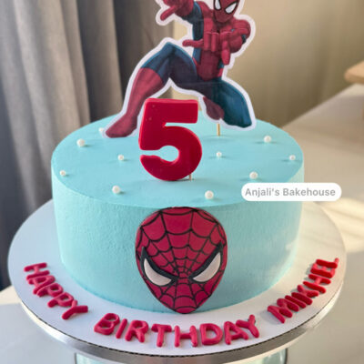 Spiderman cake , 5th birthday cake, kids cake