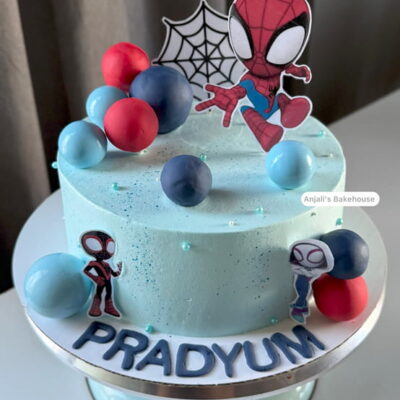 Spidey Themed Cake