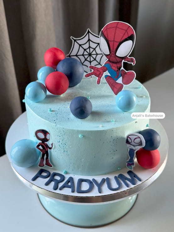 Spidey Themed Cake